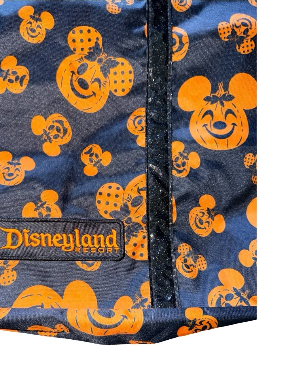 Disney Black & Orange Mickey Pumpkin Tote Bag
